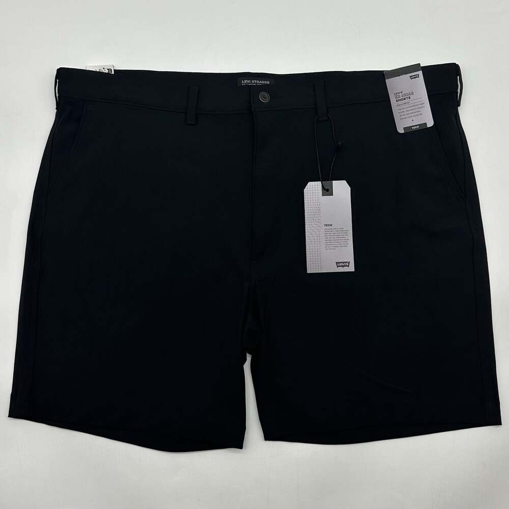Levi's XX Chino Tech Men Size 44 Black Quick Dry UPF 50+ High Stretch Shorts NWT